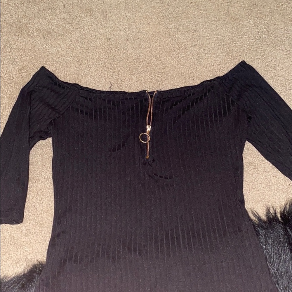 Black off the shoulder